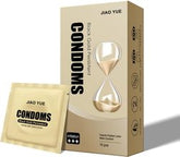 Men's Long-Lasting Black Gold Condoms Thin, Moisturizing, Breathable Delay Series Condoms - 10-Pack