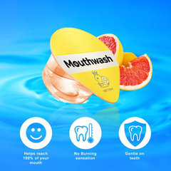Fresh Grapefruit Flavor Mouthwash Antibacterial Oral Mouth Wash Natural Freshening Breath Customized Package,3ml