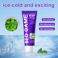 Water-Based Intimate Lubricant(Fresh Mint)Long-Lasting Non-Sticky Gel for Massages & Foreplay-Paraben-Free, Couples & Sensuality