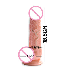 Realistic Silicone Thrusting Dildos Vibrator Heated Telescopic Vibrating Dildos Adult Sex Toys for Women,Realistic Textures