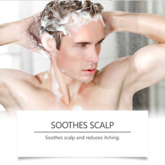 Men's Anti-Dandruff Shampoo Oak Charcoal Cleansing Nourishing Scalp Oil Control Refreshing Fluffy Shampoo