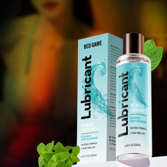 BED GAME Water-Based Personal Lubricant, No Rinse Flavored Lube, Intimate Longlasting Non-Sticky Gel for Couples Massage