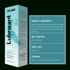 BED GAME Water-Based Personal Lubricant, No Rinse Flavored Lube, Intimate Longlasting Non-Sticky Gel for Couples Massage