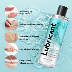 BED GAME Water-Based Personal Lubricant, No Rinse Flavored Lube, Intimate Longlasting Non-Sticky Gel for Couples Massage