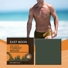 Forest Wood Bath Soap Men's Forest Fragrance Refreshing Oil Control Soap Handmade Soap Cleansing and Bathing