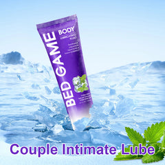 Water-Based Intimate Lubricant(Fresh Mint)Long-Lasting Non-Sticky Gel for Massages & Foreplay-Paraben-Free, Couples & Sensuality