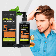 Men's Anti-Dandruff Shampoo Oak Charcoal Cleansing Nourishing Scalp Oil Control Refreshing Fluffy Shampoo