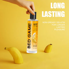Private Label BED GAME Banana Flavored Lubricant, No Rinse Flavored Lube, Couples Lubricants Intimate New Design 200ml