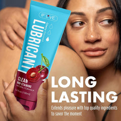 Cherry Flavored 100ml Water-Based Lubricant (Pack of 2) Personal Moisturizer for Enhanced Comfort Condom & Toy Safe