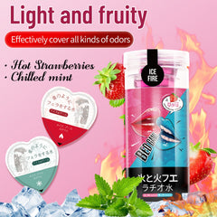 Edible Lubricant Dual Sensation Experience: Icy and Warming Oral Sex Lubricant Flavoured Water-Based Lubricating Gel