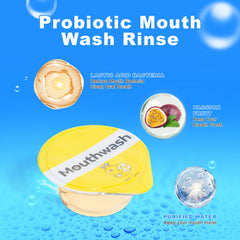 Private Label Passion Fruit MouthWash,Travel Size, Natural Freshness,Oral Health Care,16Pcs*3ml Passion Fruit Mouthwash